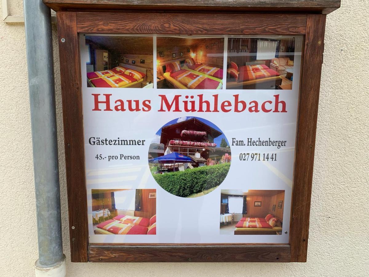 Hotel Haus Muehlebach Ernen Экстерьер фото